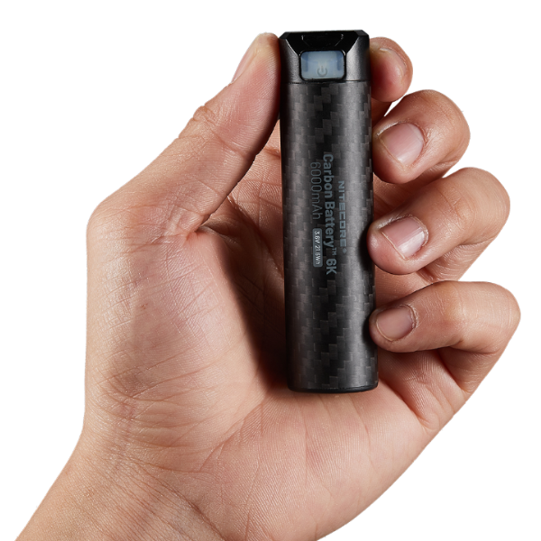 BATERÍA EXTERNA CARBONO USB-C 6000 MAH BAT-NITE-PB-CARBO6K